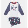 Pyjama Garçon manches longues Noël Bleu