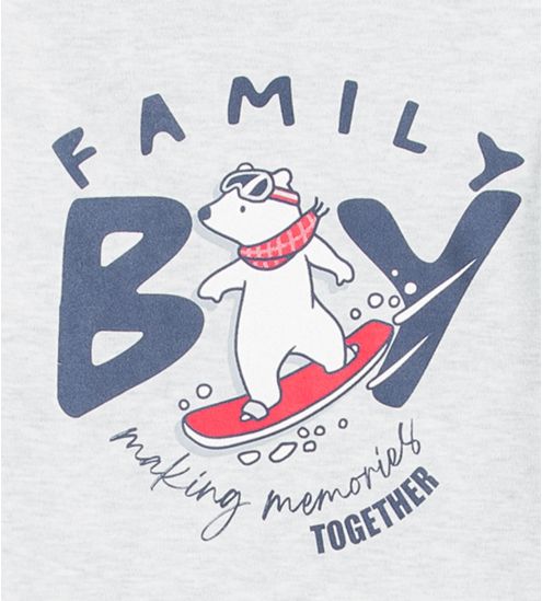 Pyjama Garçon manches longues Noël Bleu