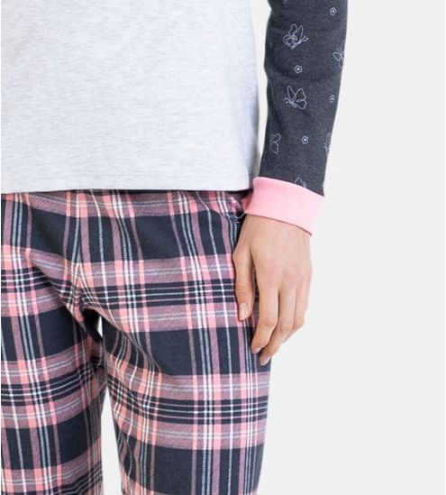 Pyjama à manches longues Gris