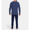 Pyjama chaud Homme Boutonné Bleu