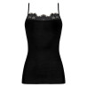 Top en laine et soie PLAISIR CARESSE noir
