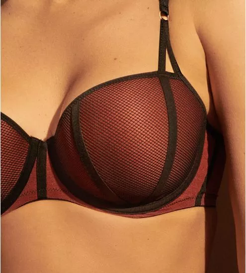 Soutien-gorge balconnet rembourré FEZZ Italian Brown