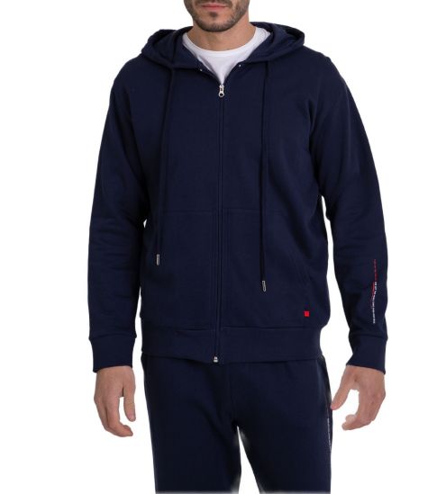 Veste de jogging à capuche Homme Bleu