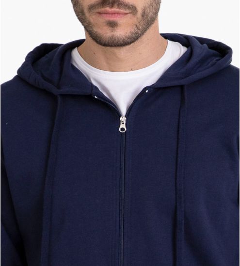 Veste de jogging à capuche Homme Bleu