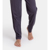 Pyjama homme en coton Col Tunisien Rouge