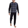 Pyjama Polaire Homme Col Rond Noir