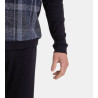 Pyjama Polaire Homme Col Rond Noir
