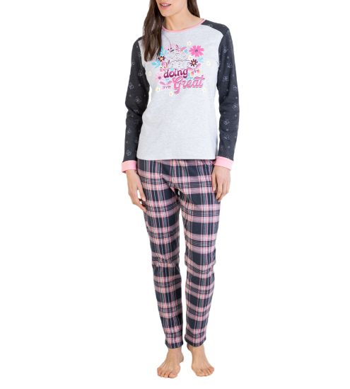 Pyjama à manches longues Gris