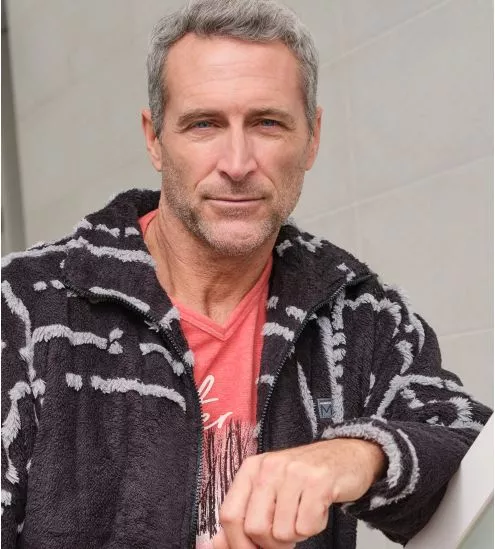 Veste d'intérieur zippée pour homme Gris