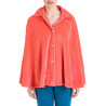 Cape d'intérieur boutonnée Velours Orange