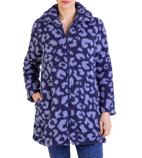 Veste d'intérieur zippée Bleu