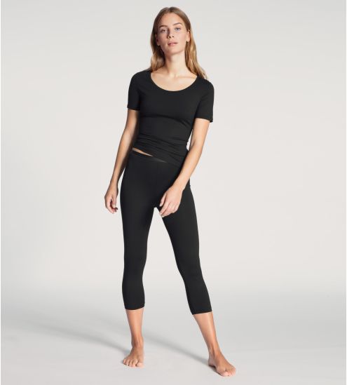 T-shirt à manches courtes Femme Natural Comfort Noir
