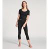 T-shirt à manches courtes Femme Natural Comfort Noir