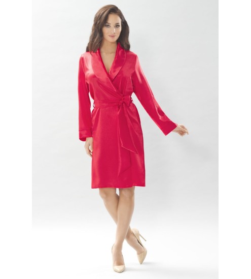 Déshabillé en satin HOT RED