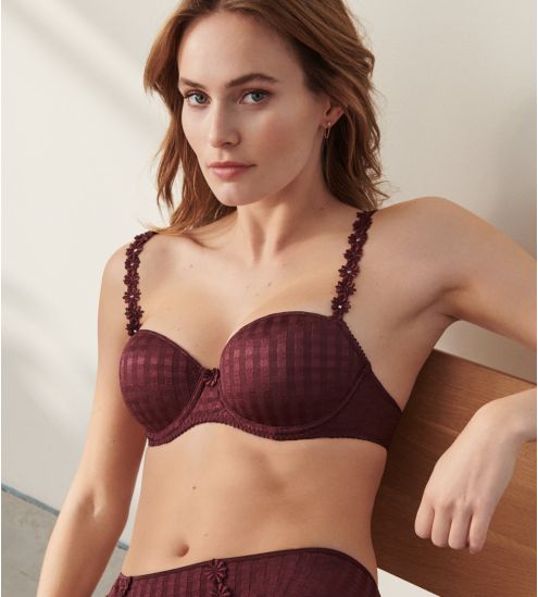 Soutien-gorge balconnet rembourré AVERO Vin