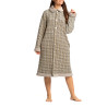 Robe de chambre boutonnée en velours Tostado