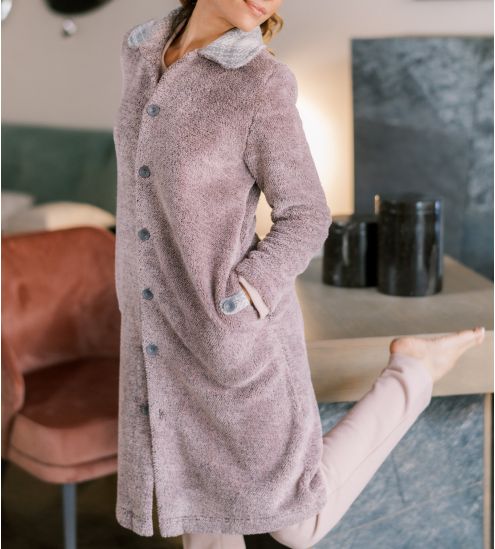 Veste zipp e capuche Vison Senoretta Lingerie Sipp