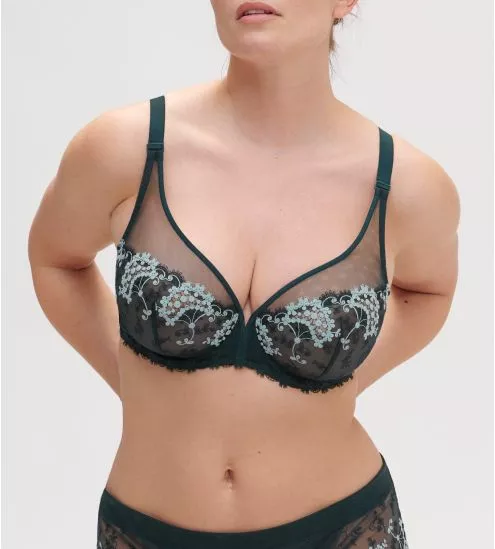 Soutien-gorge armatures décolleté plongeant WISH Vert Kolsaï