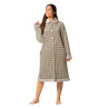 Robe de chambre boutonnée pour femme en velours Tostado