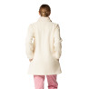 Veste en velours avec fourrure Femme Crudo Beige