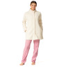 Veste en velours avec fourrure Femme Crudo Beige