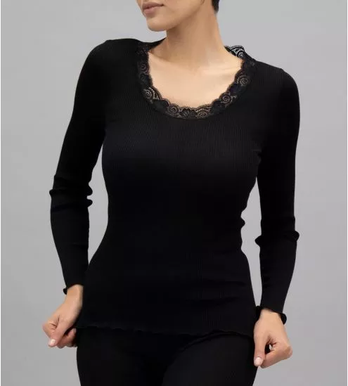 Calais Lace Top Langarm in...