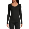 CHEMISE ML DENTELLE CALAIS NOIR NOIR