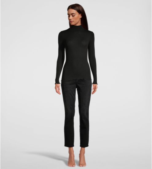 Sous pull Laine et Soie NOIR