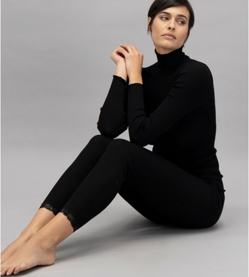 Sous pull Laine et Soie NOIR