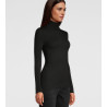 Sous pull Laine et Soie NOIR