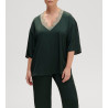 Top à manches longues Satin Secrets Vert Kolsaï