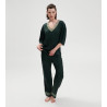 Top à manches longues Satin Secrets Vert Kolsaï