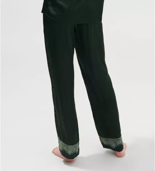 Pantalon Satin Secrets Vert Kolsaï