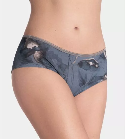 Shorty Hipster Femme Bleu / Taupe