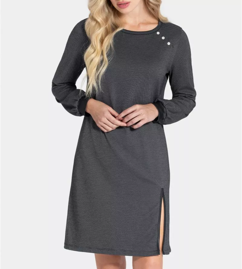 Liquette à manches longues Noir/ Blanc