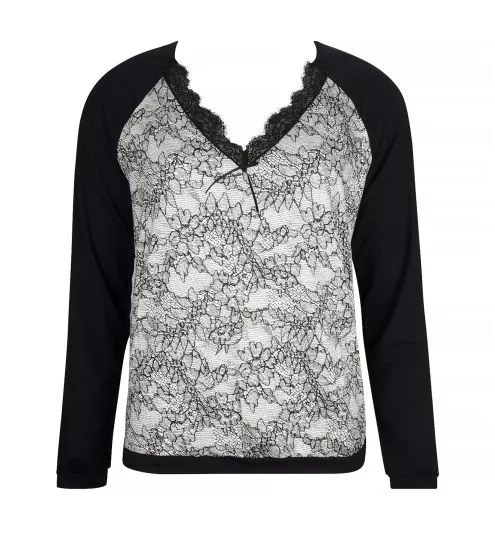 Sweat manches longues Power Dentelle Fusain