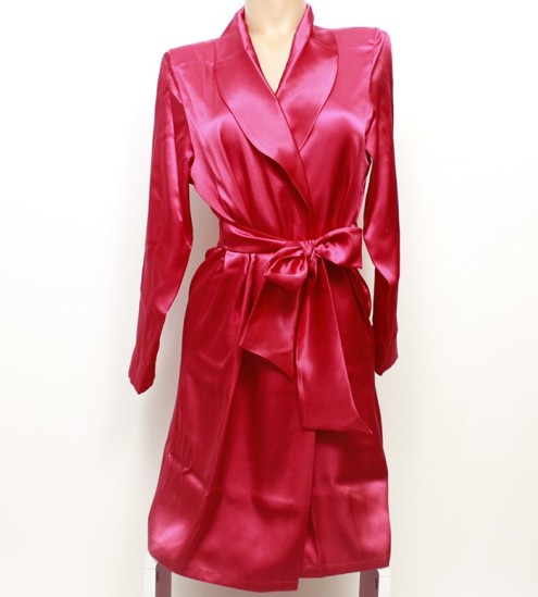 Déshabillé en satin HOT RED