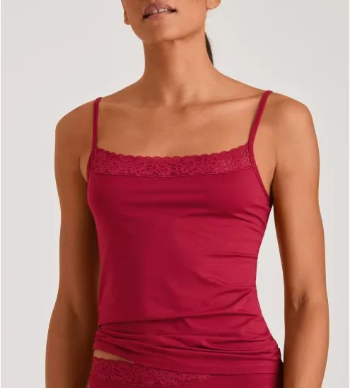 Top à bretelles Natural Comfort Lace Rio Red Rouge
