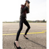 Pantalon type legging effet cuir Orlando Noir