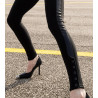 Pantalon type legging effet cuir Orlando Noir