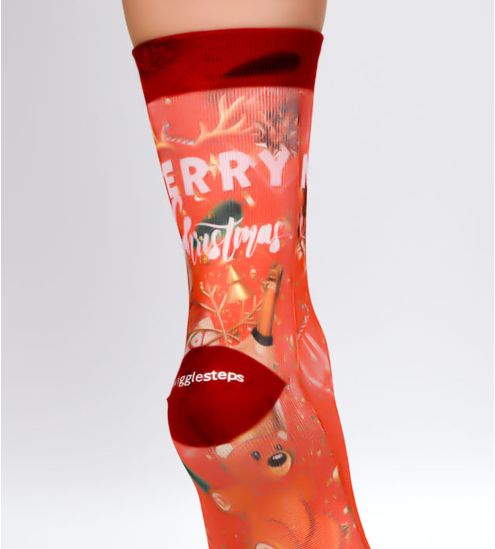 Chaussettes Femme Christmas Champagne Imprimé Multicolore
