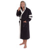 Peignoir à capuche pour homme Anthracite