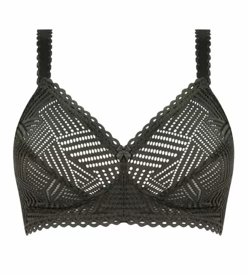 Soutien-gorge sans armatures (bonnets D, E) Treassage Graphic Eclat Aventure Vert
