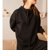 Sweat capuche avec poche centrale URBAN noir