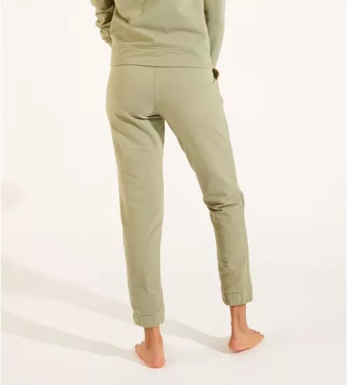 Pantalon jogging en coton Cozy Modelo Vert