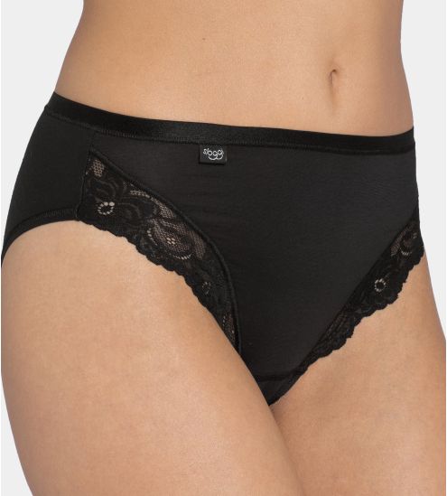 Slip échancré Sloggi Romance 04 NOIR