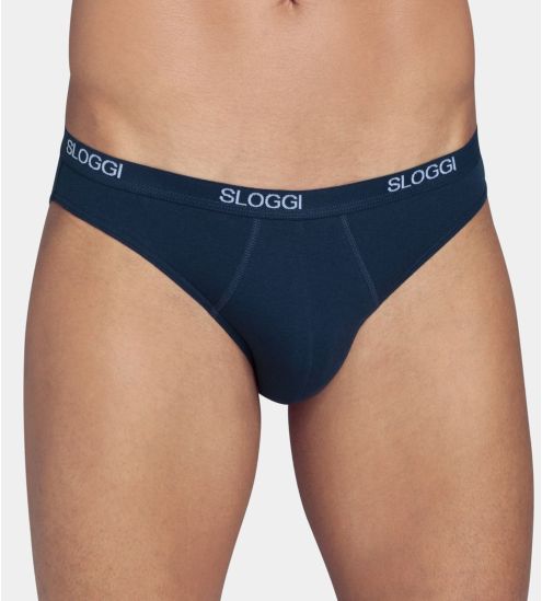 Slip Sloggi pour homme : mini Basic MARINE 80