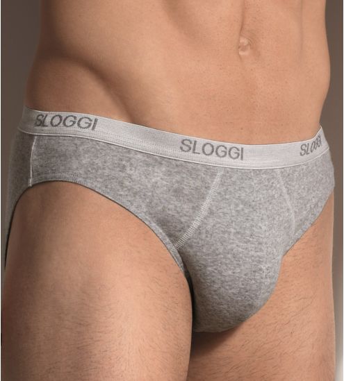 Slip Sloggi pour homme : mini Basic GRIS 34