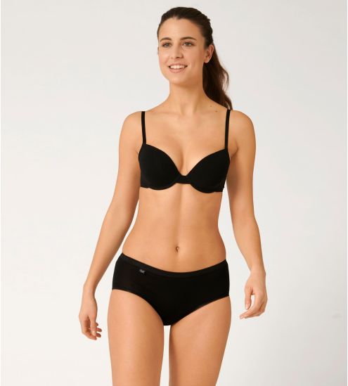 Lot de 4 Sloggi Basic+ Midi NOIR 04
