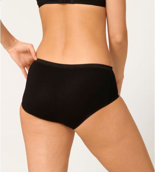 Lot de 4 Sloggi Basic+ Midi NOIR 04